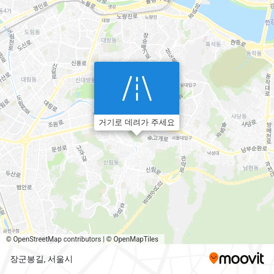 장군봉길 지도