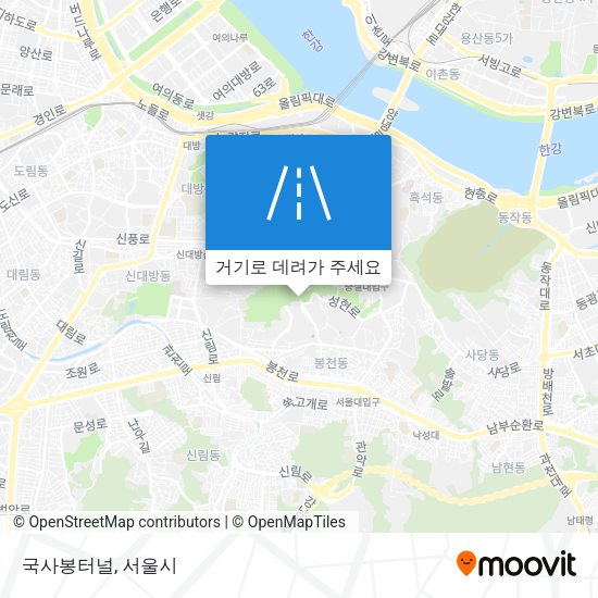 국사봉터널 지도