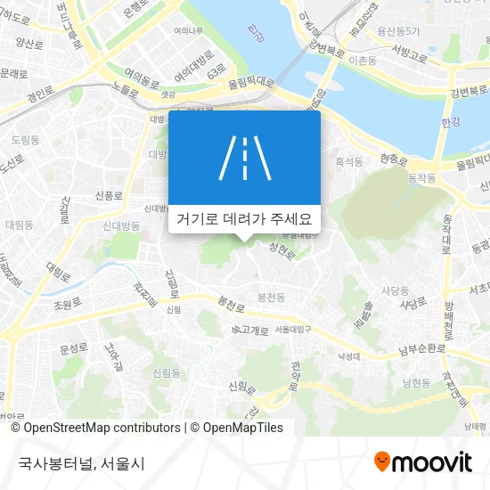 국사봉터널 지도