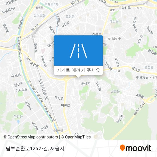 남부순환로126가길 지도