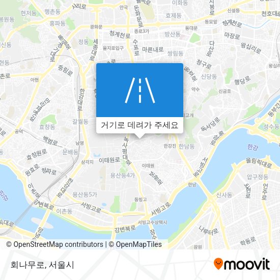 회나무로 지도