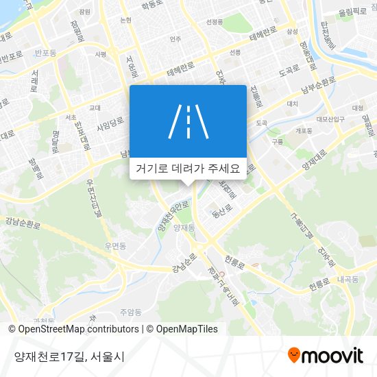 양재천로17길 지도