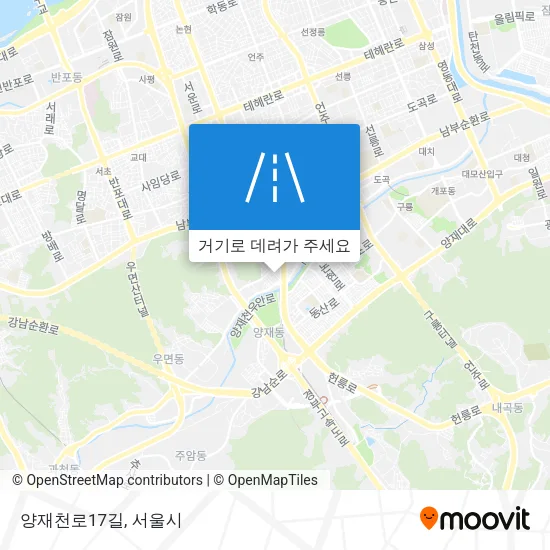 양재천로17길 지도