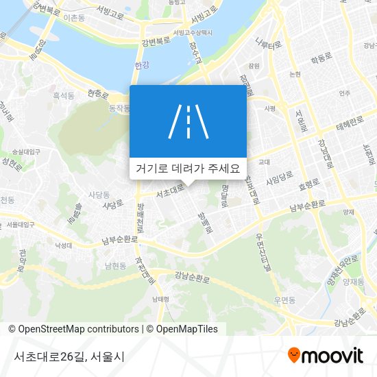 서초대로26길 지도