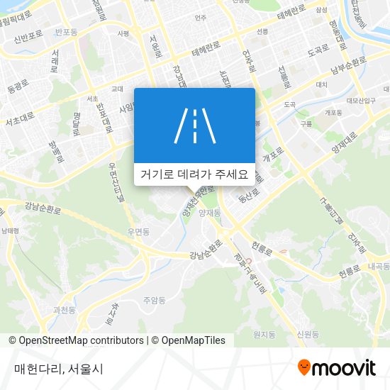 매헌다리 지도