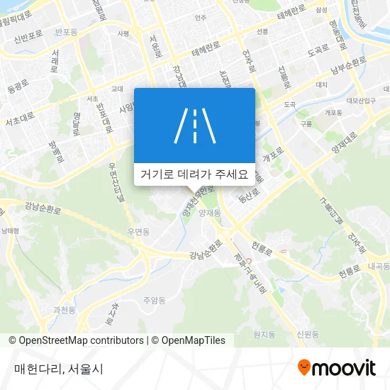 매헌다리 지도