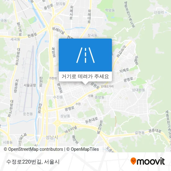 수정로220번길 지도