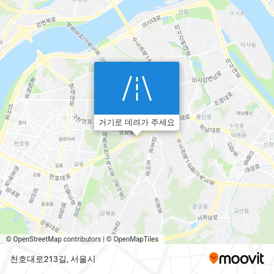 천호대로213길 지도