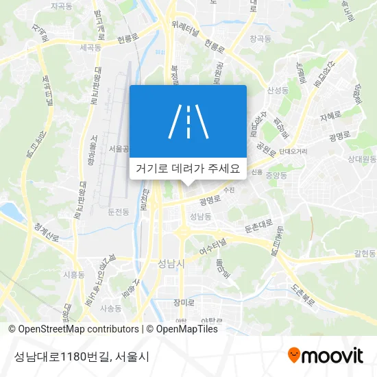 성남대로1180번길 지도