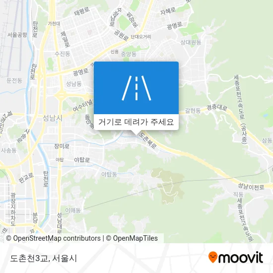 도촌천3교 지도