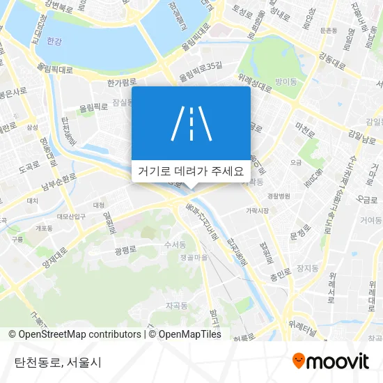 탄천동로 지도