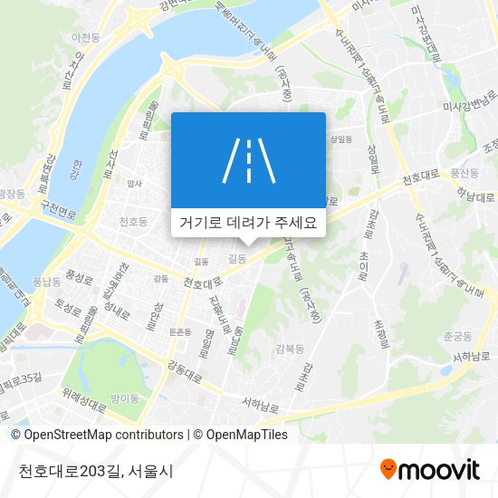 천호대로203길 지도