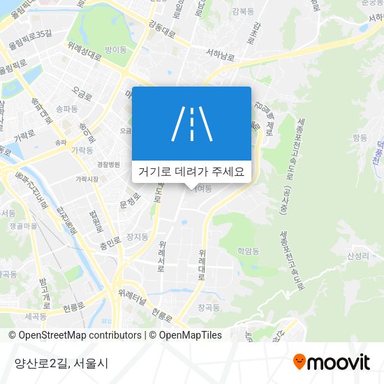 양산로2길 지도