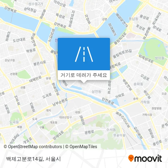 백제고분로14길 지도
