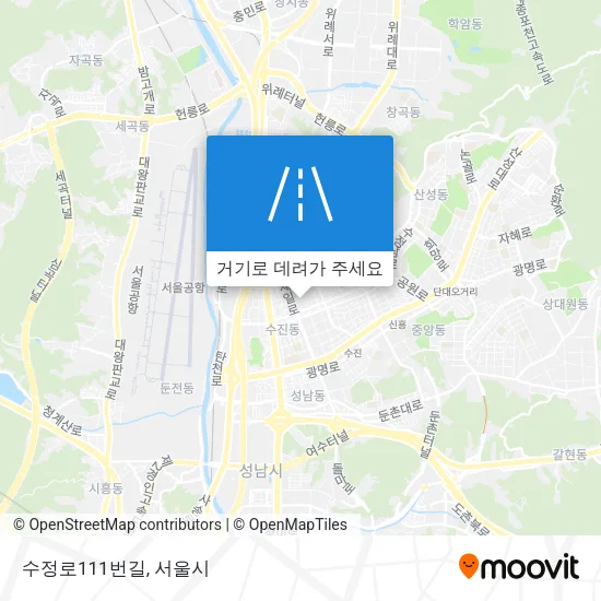 수정로111번길 지도