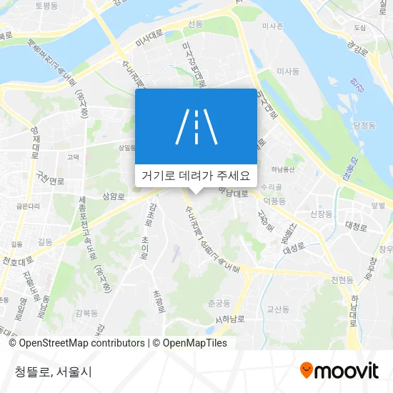 청뜰로 지도