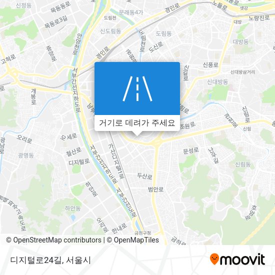 디지털로24길 지도