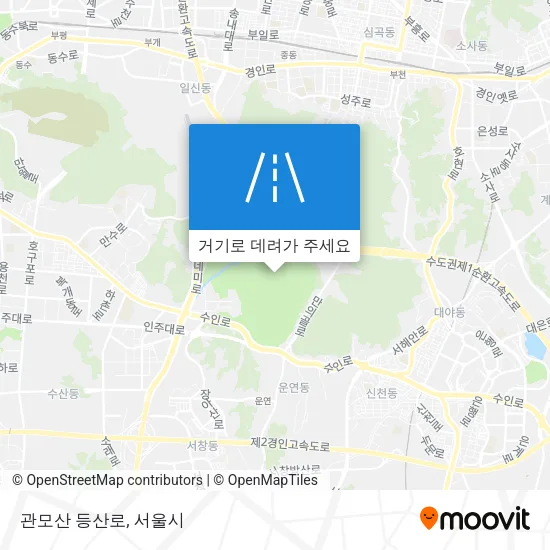 관모산 등산로 지도