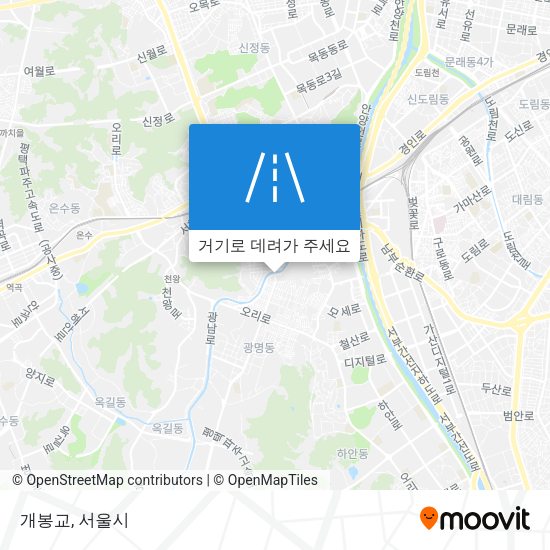 개봉교 지도