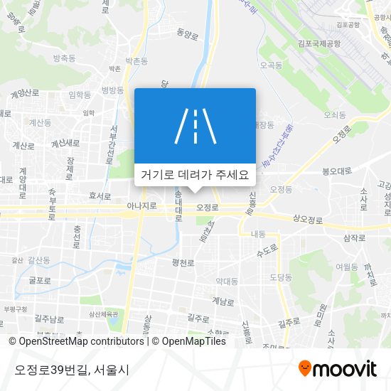 오정로39번길 지도