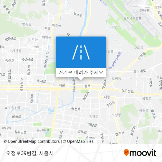 오정로39번길 지도