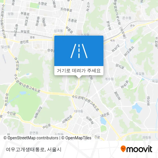 여우고개생태통로 지도