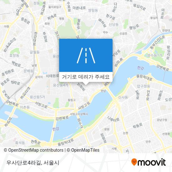 우사단로4라길 지도