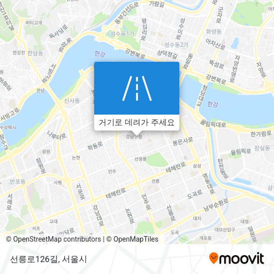 선릉로126길 지도