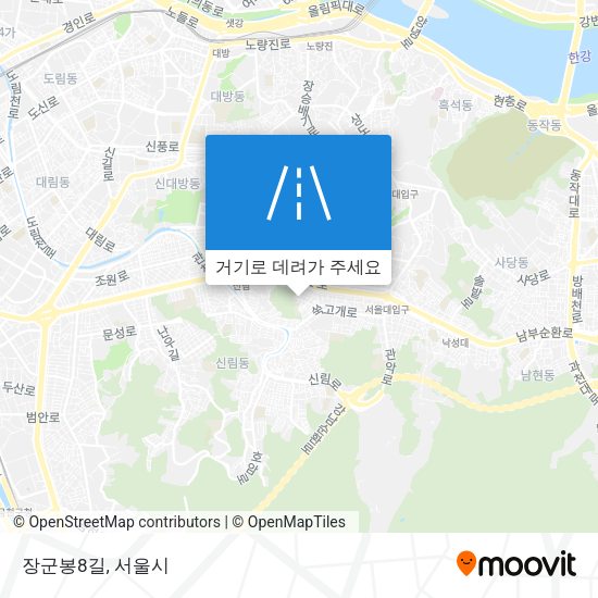 장군봉8길 지도