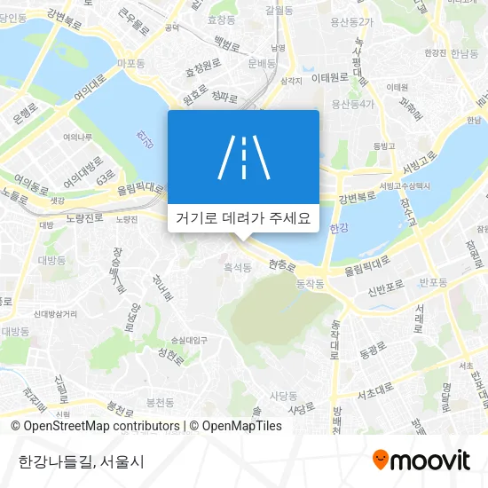 한강나들길 지도