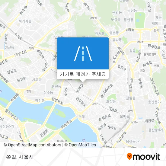 쪽길 지도