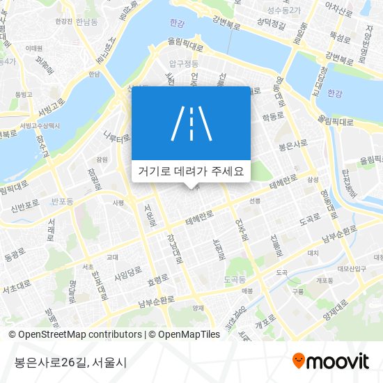 봉은사로26길 지도