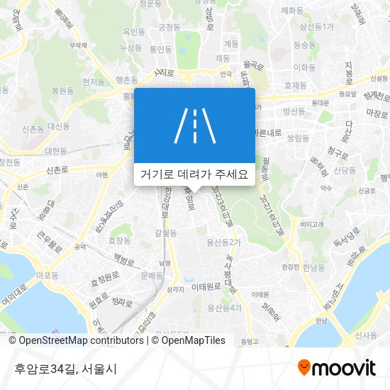 후암로34길 지도