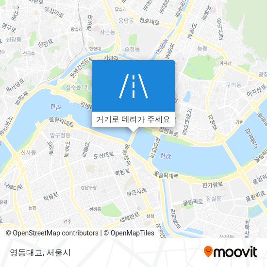 영동대교 지도