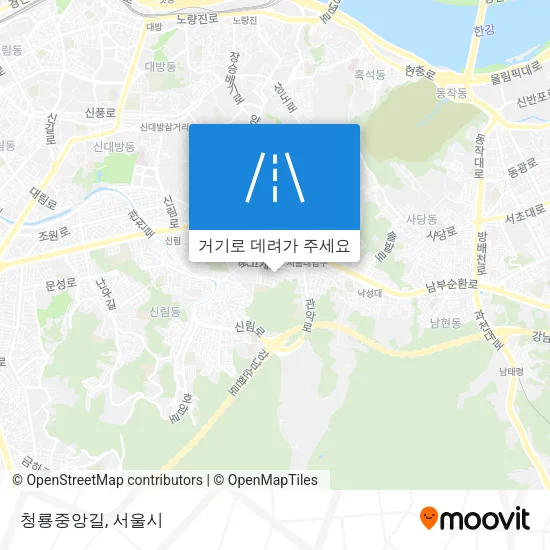청룡중앙길 지도