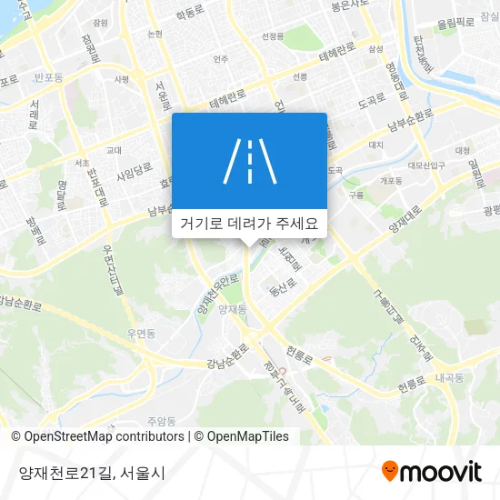 양재천로21길 지도