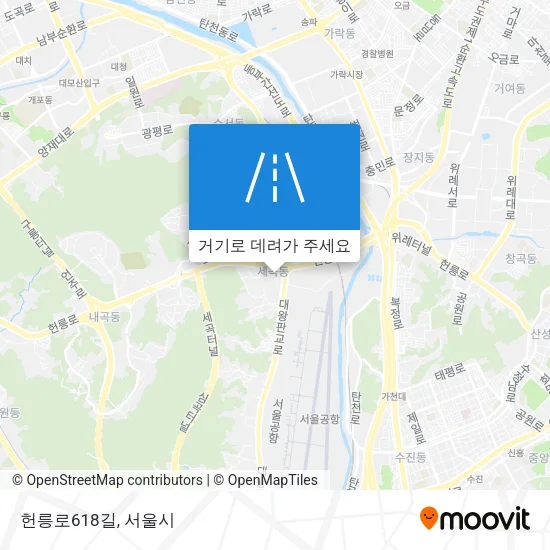 헌릉로618길 지도