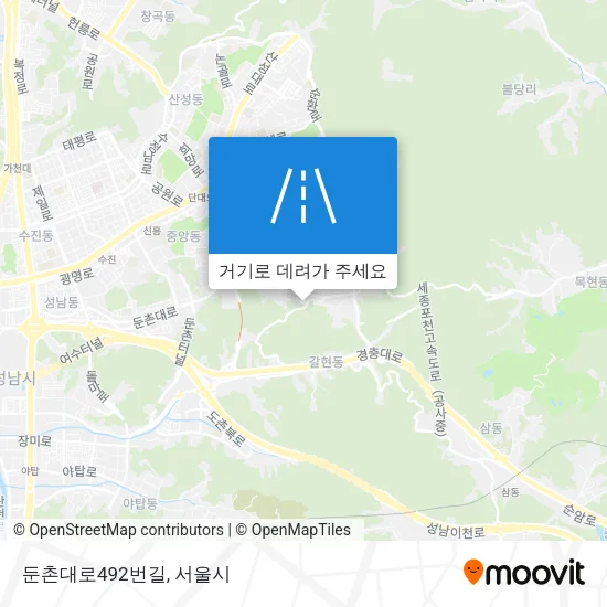 둔촌대로492번길 지도