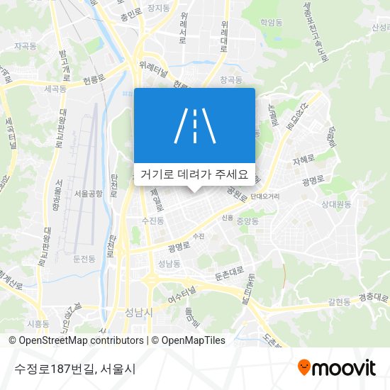 수정로187번길 지도