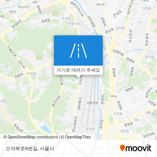 오야북로6번길 지도