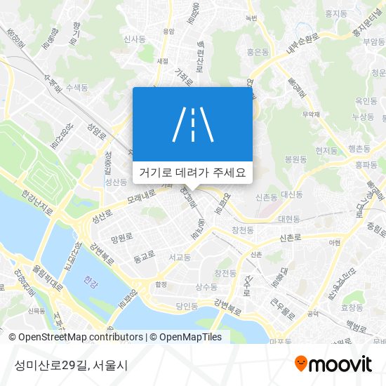 성미산로29길 지도