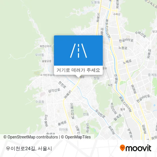 우이천로24길 지도