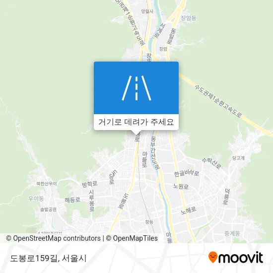 도봉로159길 지도