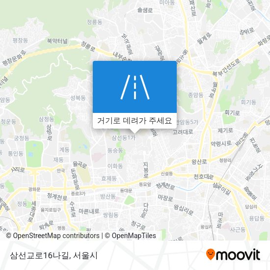 삼선교로16나길 지도