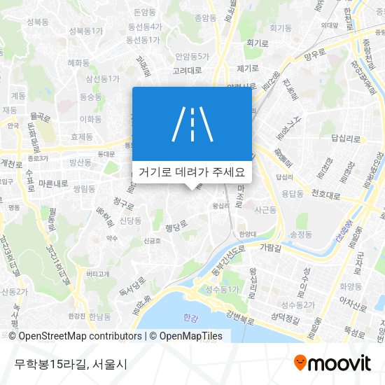 무학봉15라길 지도