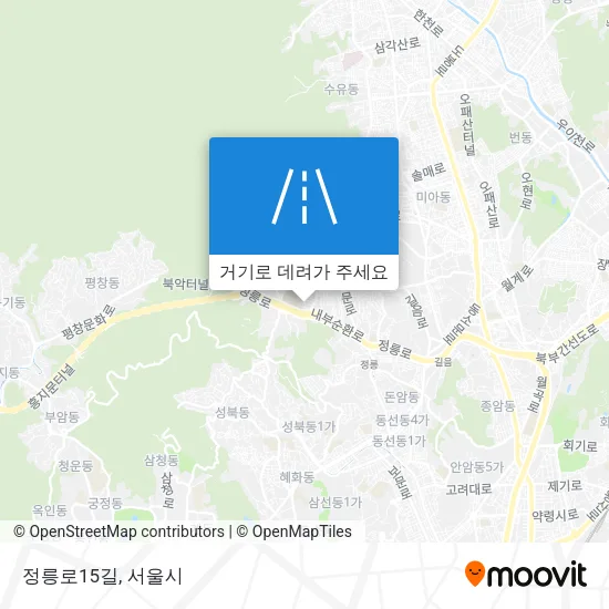 정릉로15길 지도