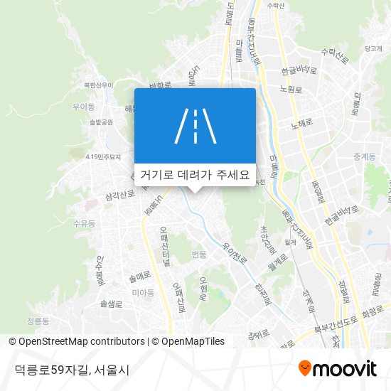 덕릉로59자길 지도