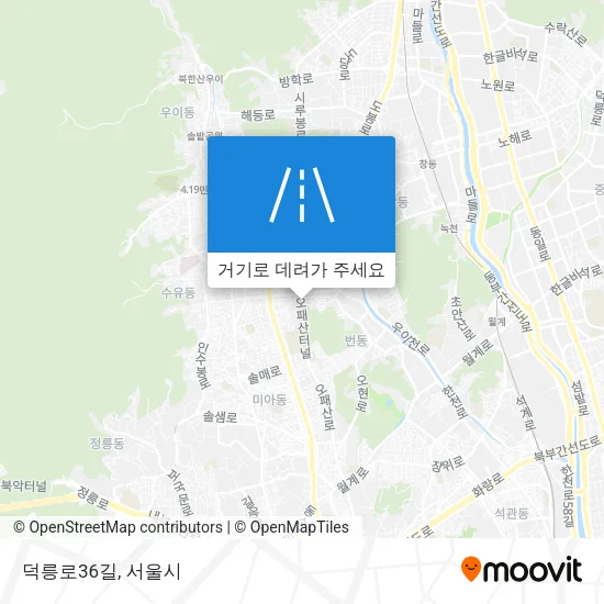 덕릉로36길 지도