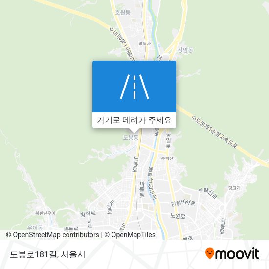 도봉로181길 지도