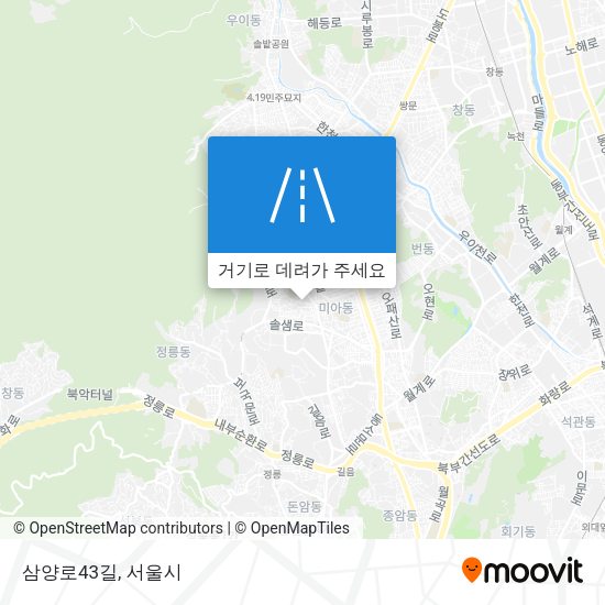 삼양로43길 지도